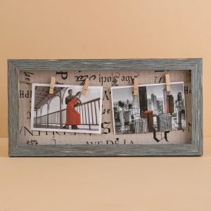 Grey Longitudinal Photo Frame