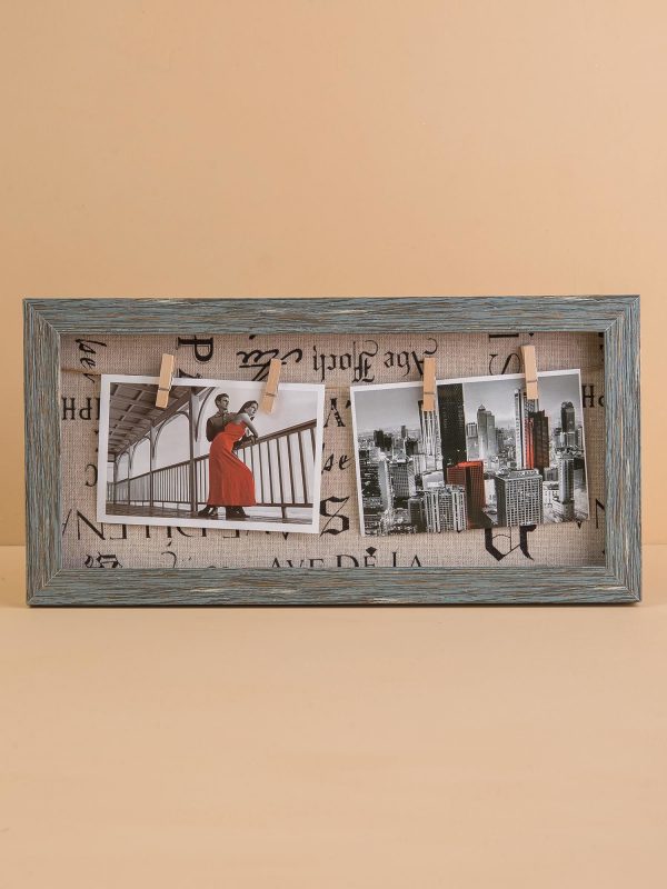 Grey Longitudinal Photo Frame