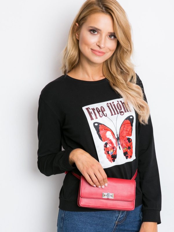 Black Butterfly Sweatshirt