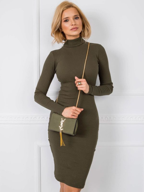 Khaki dress Livia RUE PARIS