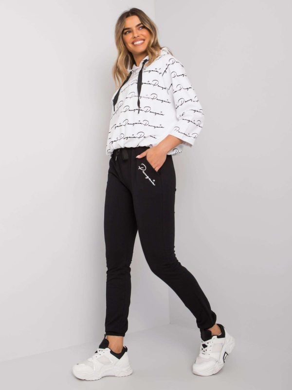 White and black tracksuit set Amilia