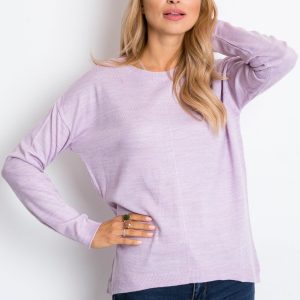 RUE PARIS Light Purple Omega Sweater