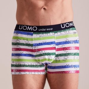 Men's Striped Cotton Boxer Shorts