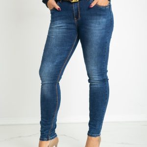 Blue plus size jeans Delicate