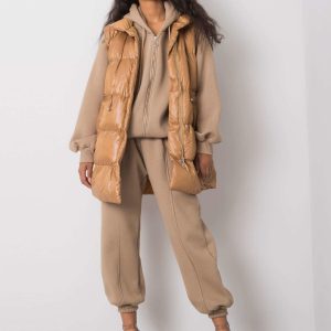 Dark beige casual set Roxanne