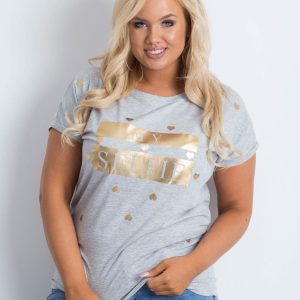 Gray t-shirt Absolute PLUS SIZE