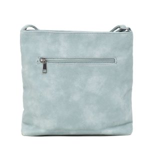 Light blue handbag with pockets