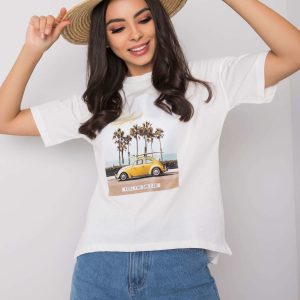 White t-shirt with print Valentina