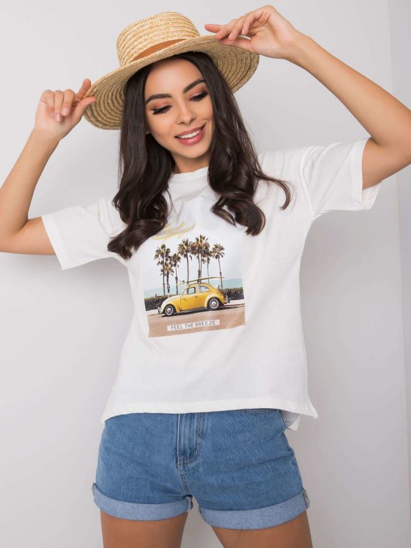 White t-shirt with print Valentina