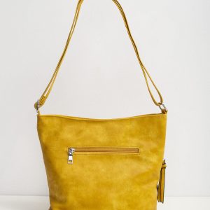 Yellow bag with zipper