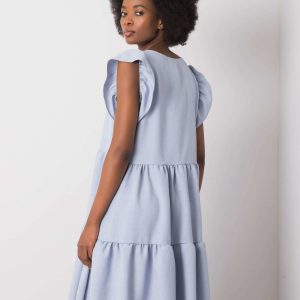 Blue Casual Dress Mirabelle RUE PARIS