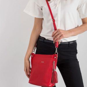 Red Leather Messenger Bag