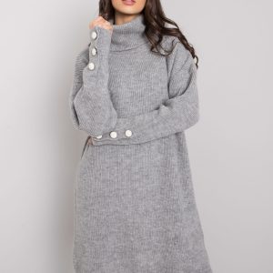 Gray turtleneck dress Irvette RUE PARIS