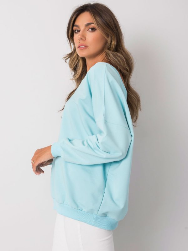 Lilyana Blue Hoodless Sweatshirt