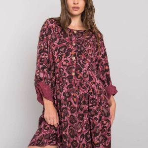 Earlene pink viscose dress