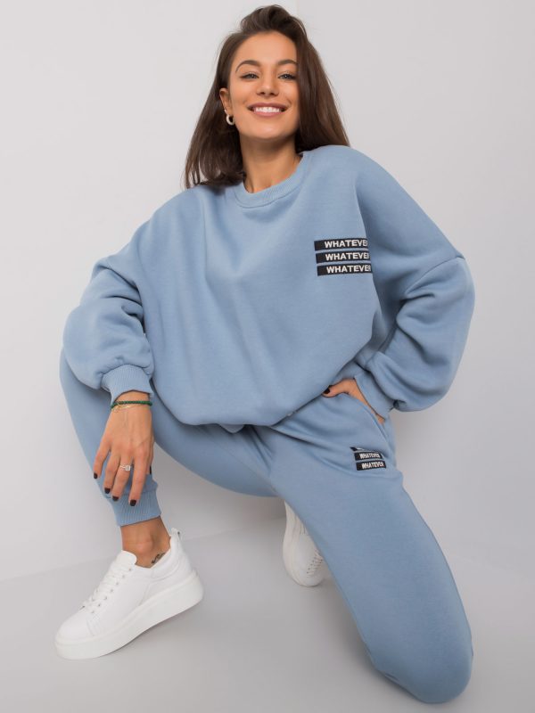 Blue Bradford Two Piece Tracksuit Set