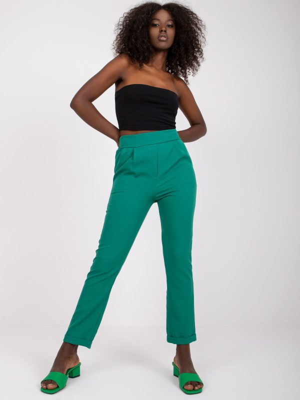 Green pants from Hidalgo fabric