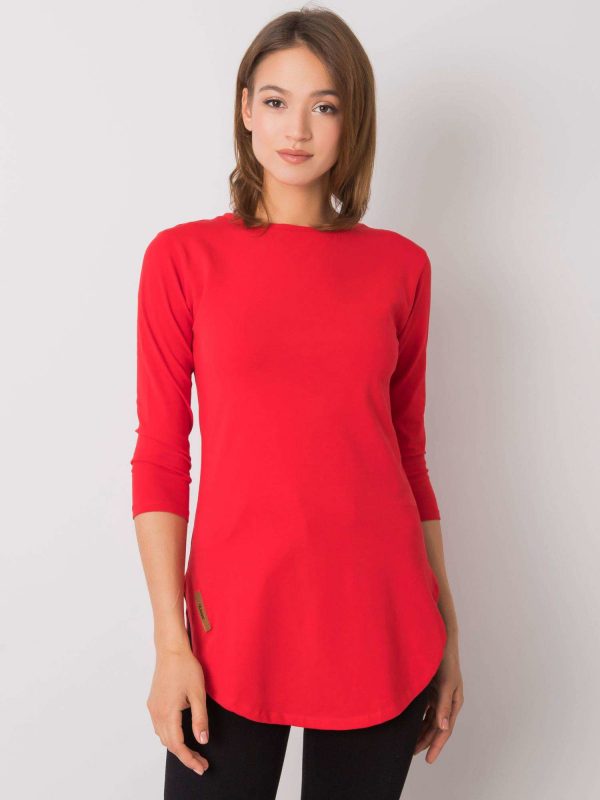 Red casual blouse Nataly