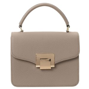 Beige leather bag BADURA