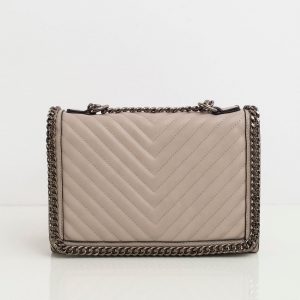 Beige bag with chain