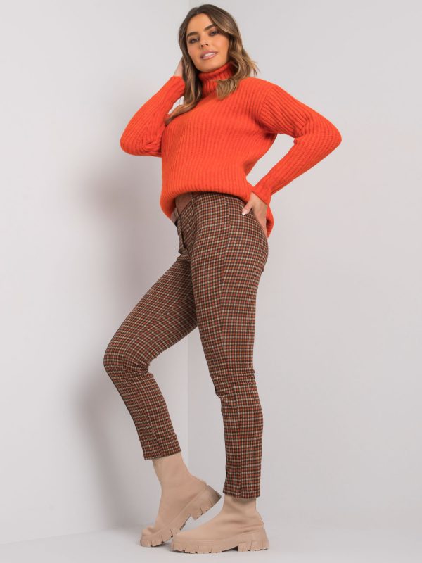 Orange-beige trousers with Lantana belt