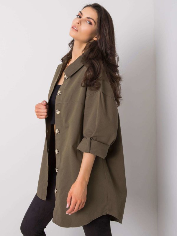 Khaki shirt Marissa RUE PARIS