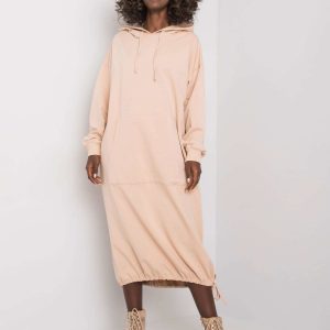 Beige sweatshirt dress Camryn