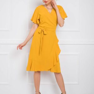 Mustard dress Kaily RUE PARIS