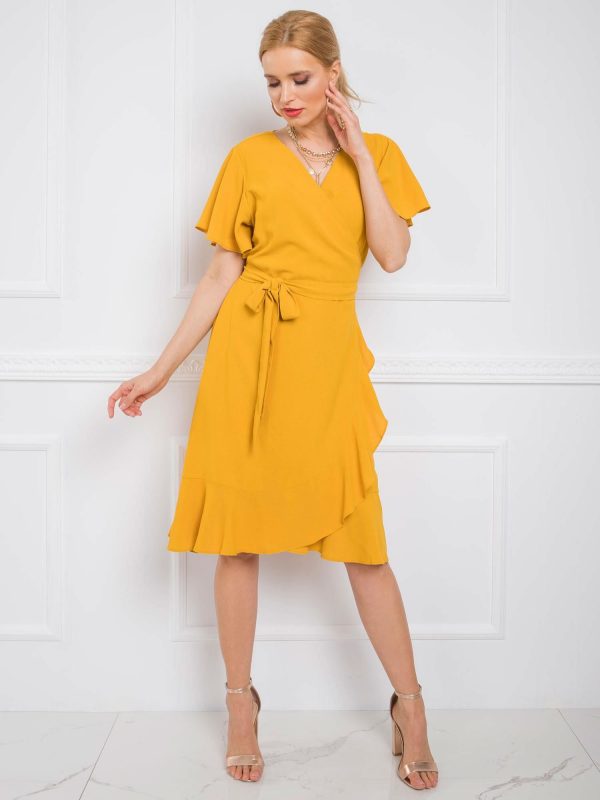 Mustard dress Kaily RUE PARIS