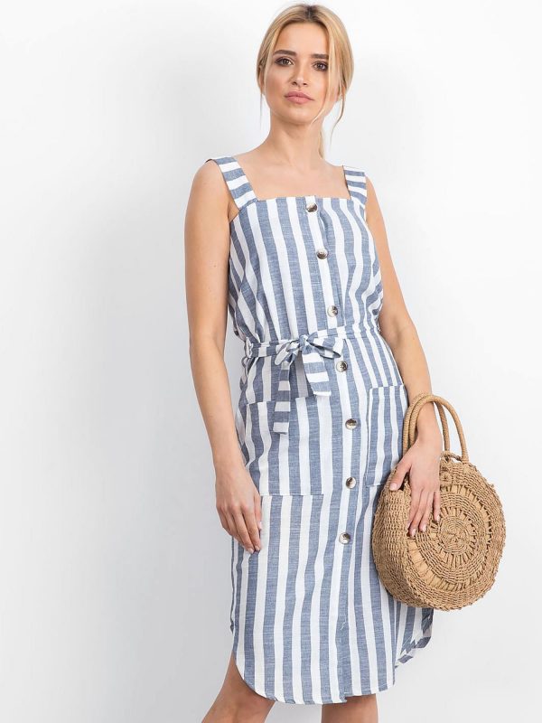 White and blue Perilously dress