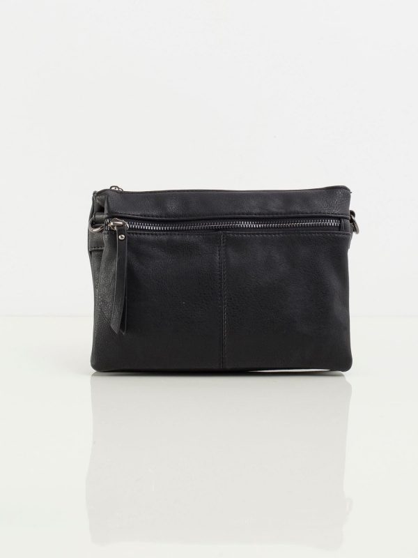 Black Eco-Leather Olong Handbag