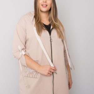 Light beige plus size zipper Zurich