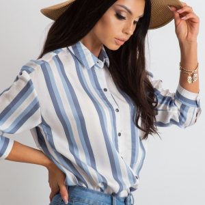 White and blue Entrancing shirt