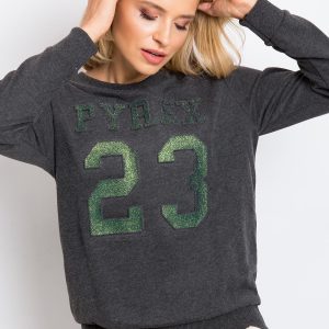 RUE PARIS Dark Grey Sweatshirt Wanting