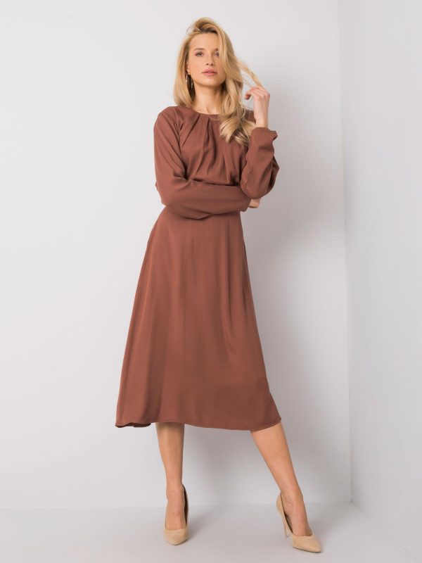 Dark brown dress Savona RUE PARIS