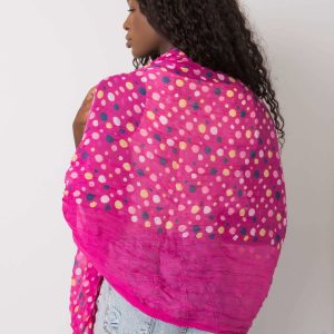 Fuchsia women's scarf in dots