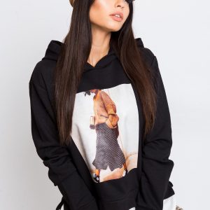 RUE PARIS Black Sweatshirt Warm