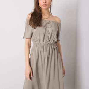 Khaki dress Cori SUBLEVEL