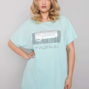 Lenora plus size mint blouse