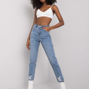 Blue jeans for women high waist Rosalia RUE PARIS