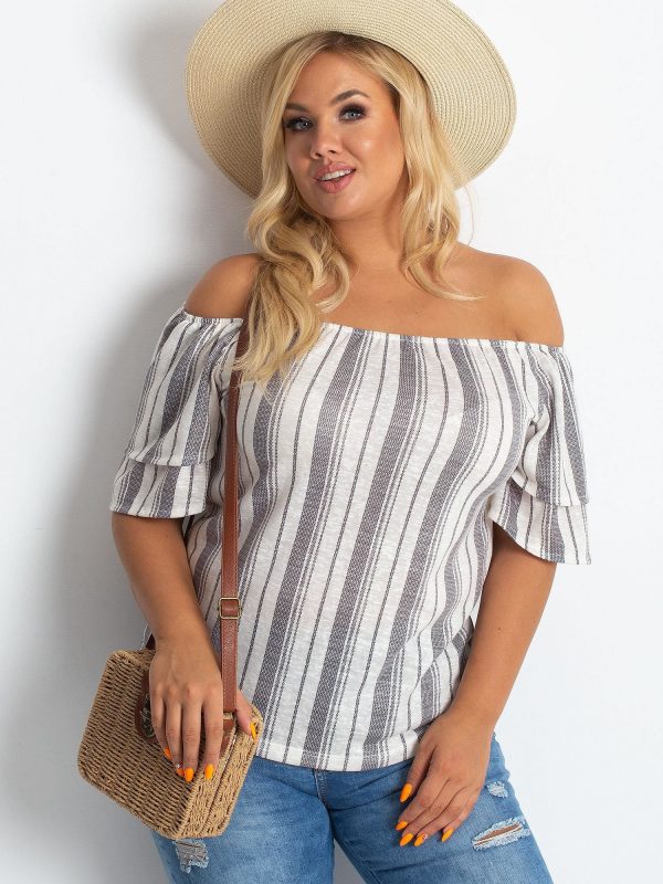 Ecru blouse plus size Vibes