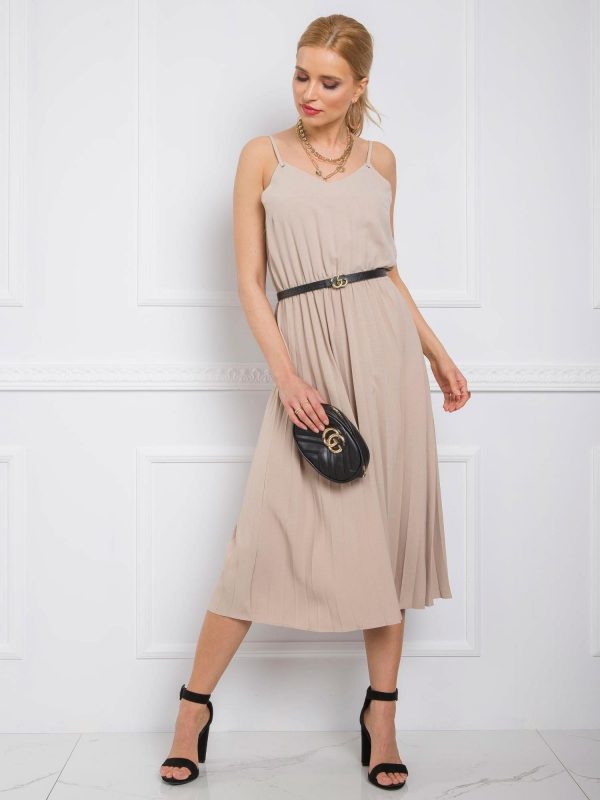 Bridget RUE PARIS beige dress