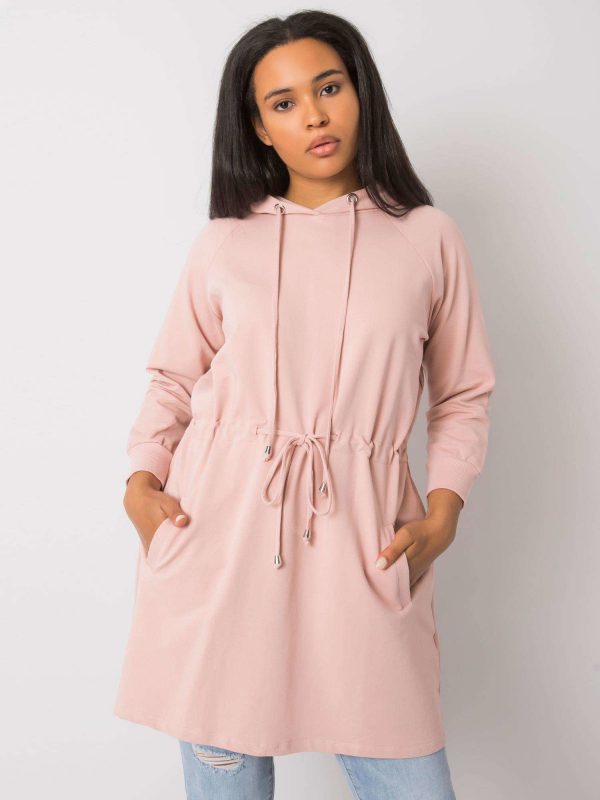 Norina Dirty Pink Plus Size Hoodie