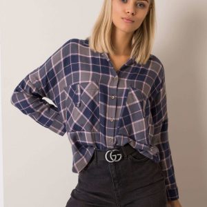 Grey-navy shirt Bonnie RUE PARIS