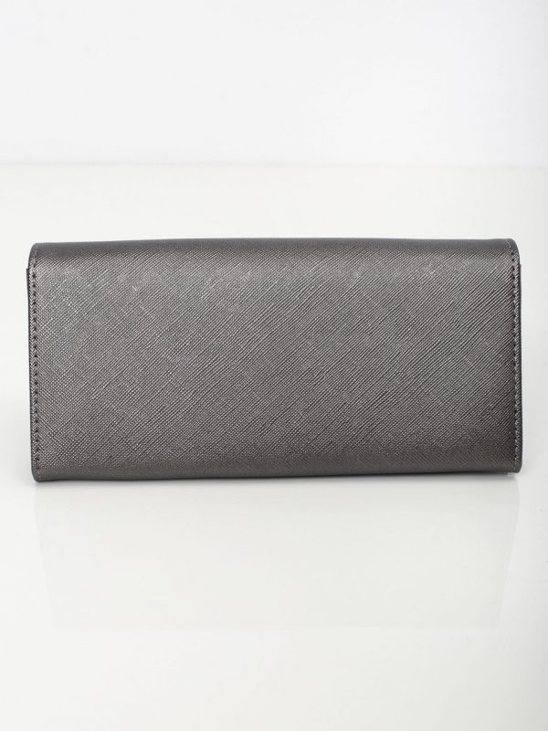 Grey rectangular women's wallet