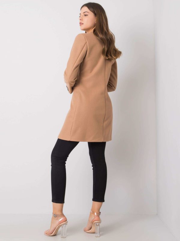 Dark beige coat Dalida