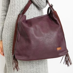 Plum Tassel Bag