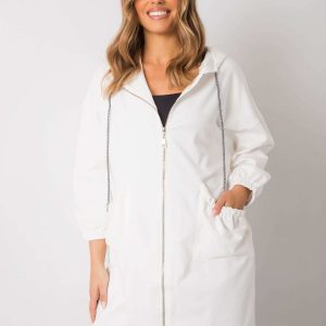 Ramilya White Long Hoodie