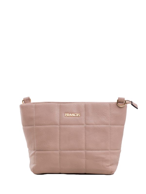 Beige quilted bag with chain