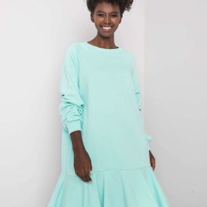 Perrine Ruffle Mint Dress